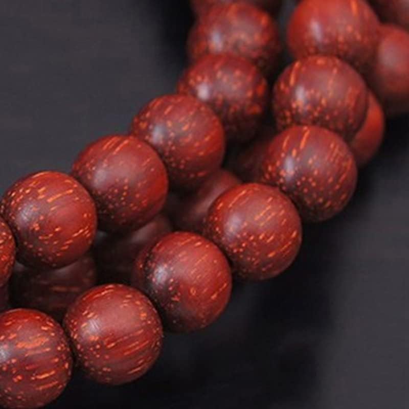 Mascot Wooden Crafts Wood Carving Art Wood Decoration Artwork 印度小叶紫檀佛珠手链手串8mm108 0.6mm颗男女款满金星(小叶紫檀0.6mm鸡血红)