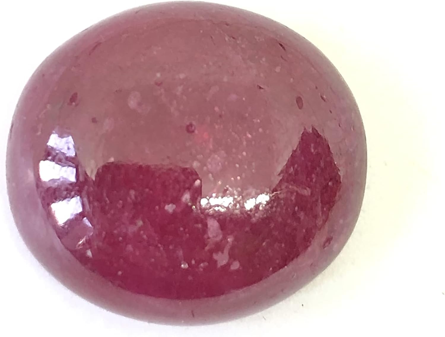 34.25 Ct Deep Red Ruby Oval Shape Cabochon Size 21x19 mm Unique Quality Valuable Loose Gemstone Best for Making Pendant/Ring Jewelry