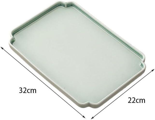 Tray Decor Ceramic Tea Tray Household Single-Layer Dry Tea Tray Small Tea Table Tea Tray Modern Simple Tea Tray Food Tray