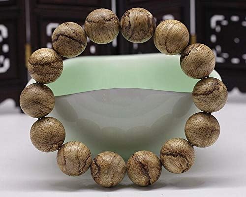 GLW Indonesia Malinao 16 mm Natural Wild Agarwood Aloewood Mala Prayer Beads #3022