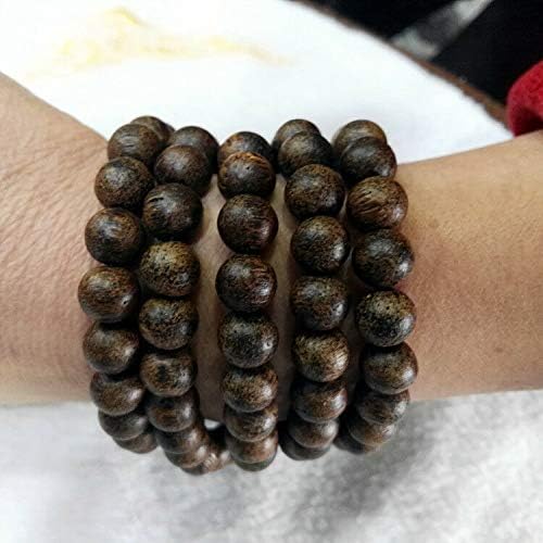 GLW Vietnam Nha Trang Agarwood 9 Mm 108 Japa Mala Meditation Prayer Beads #001