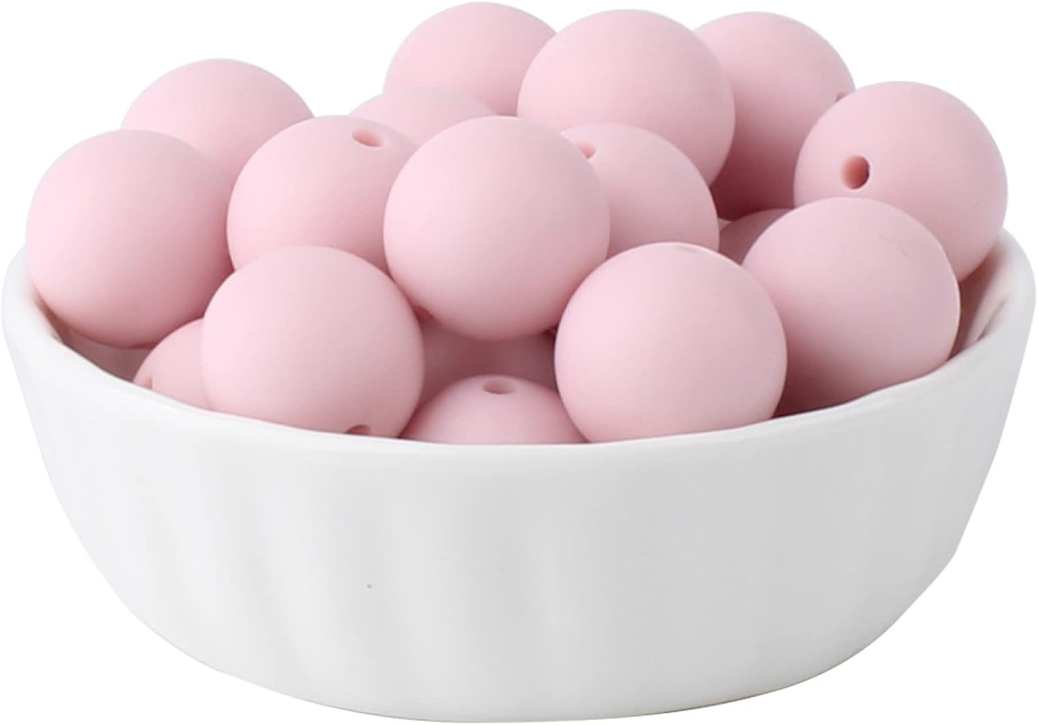 Silicone Beads for Keychain Making Kit 9mm Bulk Multi Color Mix Silicone Round Loose Pearl Beads Shaped Woman Beaded Jewelry Stretchy Beads DIY Mom Jewelry Necklace 50 Pieces (Light Green 59)