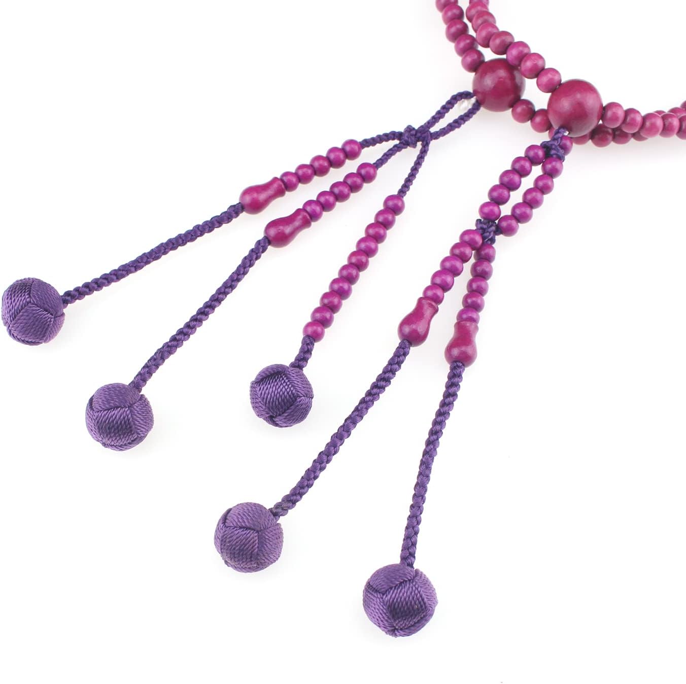 BRD Soka Gakkai Beads, Nichiren Beads Juzu, SGI Prayer Buddhism Member Purple Wood