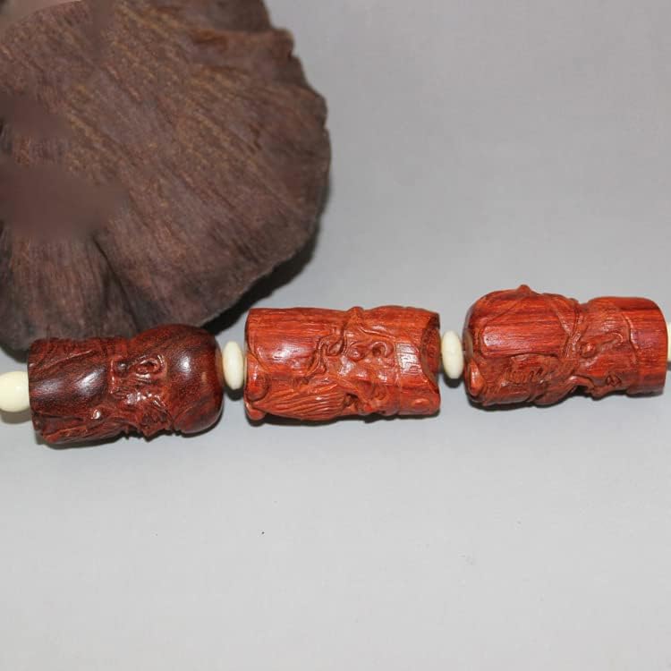 Mascot Wooden Crafts Wood Carving Art Wood Decoration Artwork 印度小叶紫檀福禄寿手把件 摆件 雕刻小摆件 手把件(印度小叶紫檀福禄寿手把件)