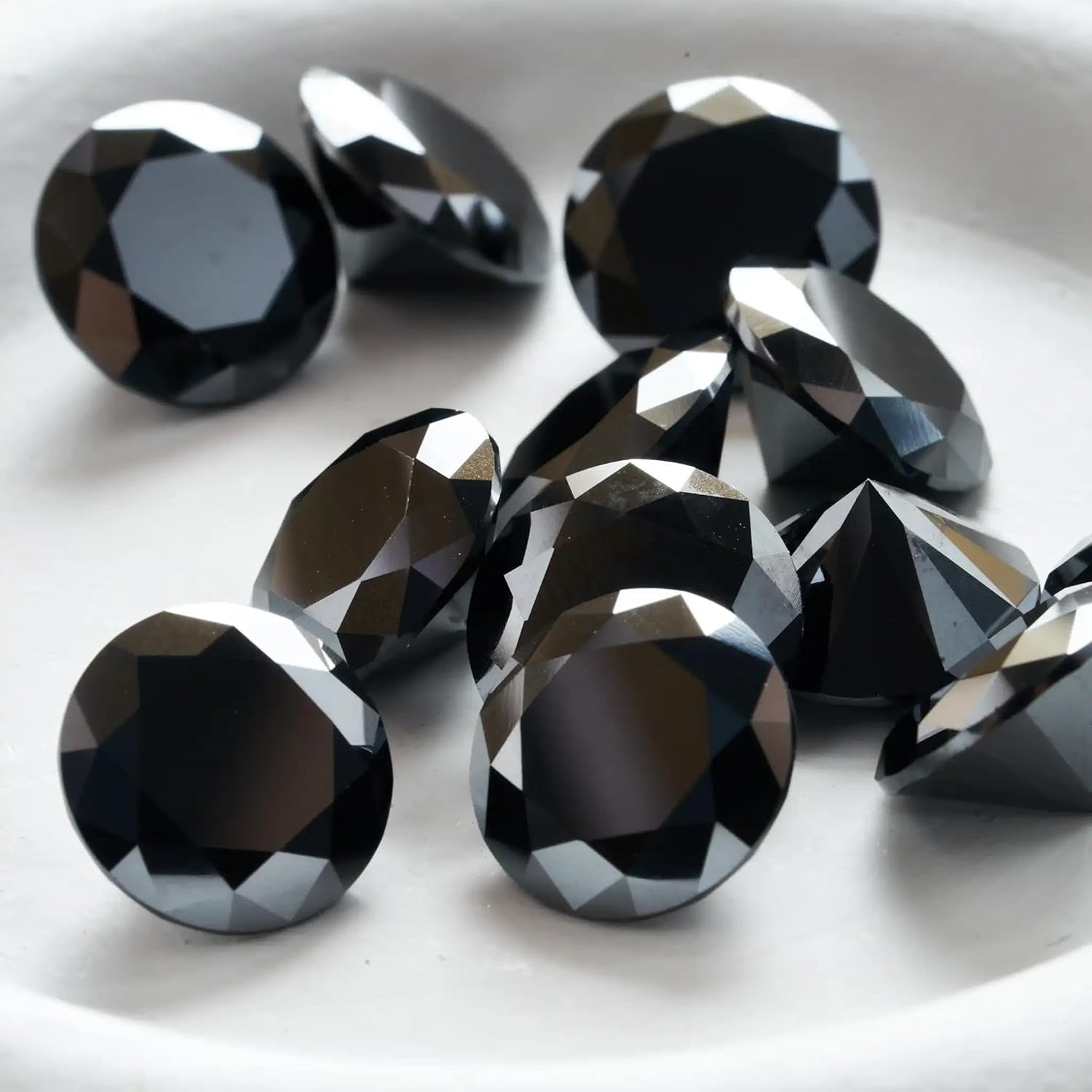 3.5Mm Round Color Gemstones Excellent Cut Set Pass Diamond Test