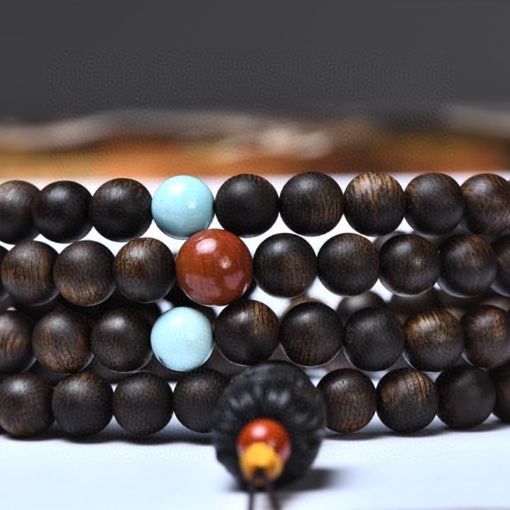 Brunei Agarwood 8mm*108 Beads Rosary Pendant Soft Silk Variety with Rich Floral Aroma