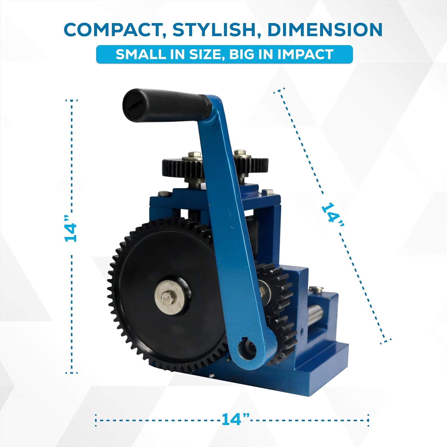 SIMOND STORE Rolling Mill Machine, 3 Inch (76 mm), 5 Rollers Combination Manual Rolling Mill for Jewelry Making, Tabletting Jewelry Tool for Metal Sheet and Wire