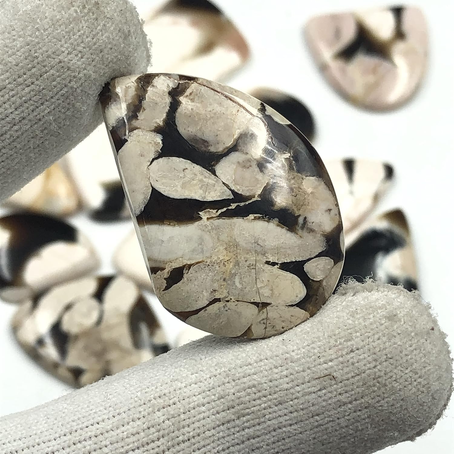 Natural PEANUT WOOD JASPER Gemstone Loose Cabochon Lot For Jewelry Making, Loose Gemstone For Ring, Earring & Pendant Necklace, Jewelry Making Cabochons, Healing Gemstones