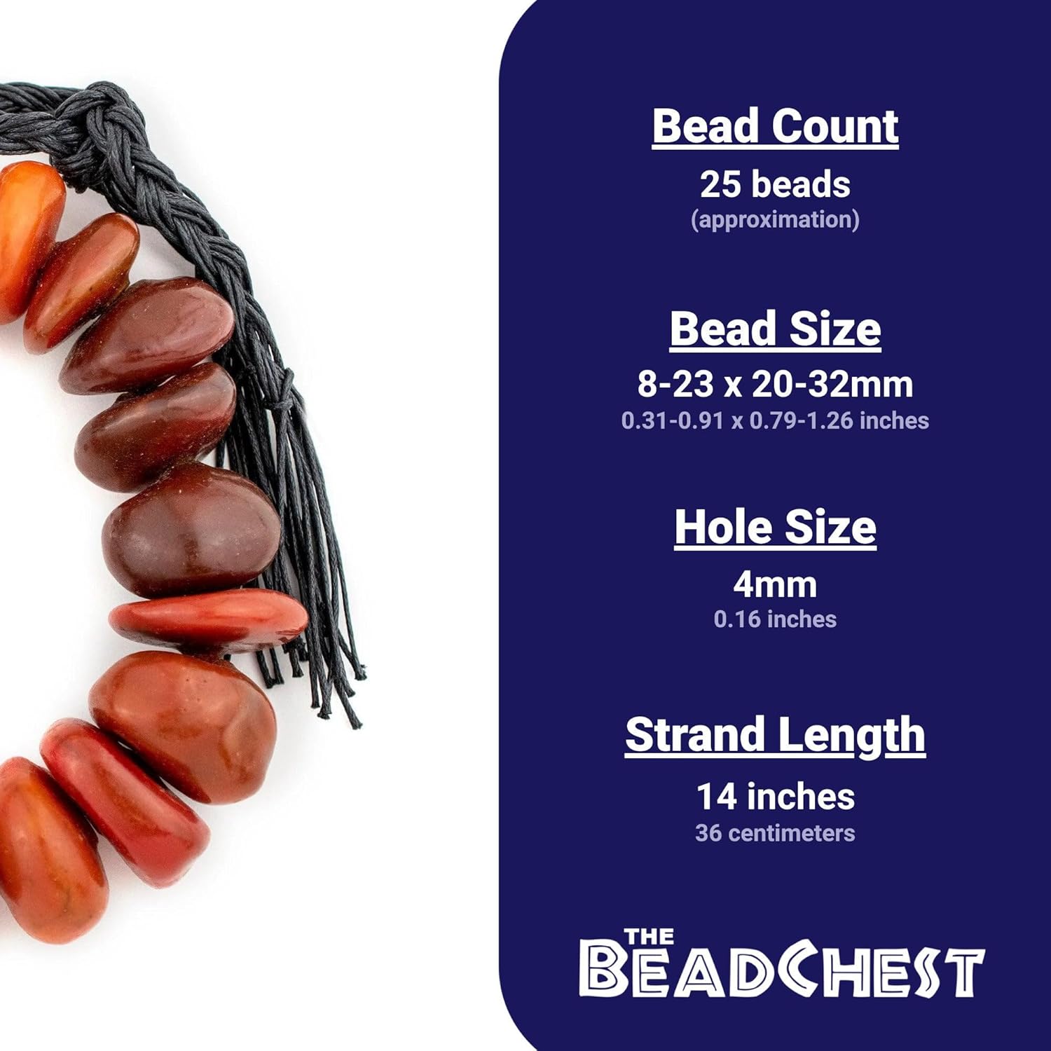 The Bead Chest Butterscotch Moroccan Amber Resin Chunk Beads 20-32mm Morocco African Orange Disk Large Hole 14 Inch Strand Handmade