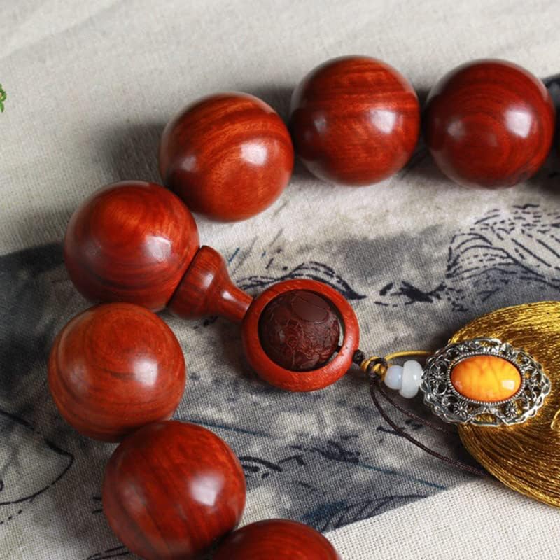 赞比亚小叶紫DIY檀进宝运转款手持汽车后视镜挂件 3.5×19颗(3.5×19颗)