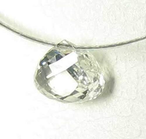 0.26cts Natural White Diamond Tabiz Briolette Bead 10617F for Jewelry Making