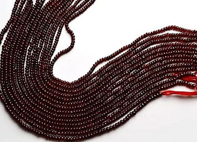 Natural 13 Inches Super Rhodolite RED Garnet Smooth Rondelle Beads 3 mm lot of 10 Strands CHIK-STRD-96266