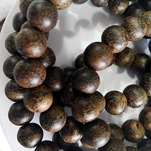 GLW Vietnam Nha Trang Agarwood 9 Mm 108 Japa Mala Meditation Prayer Beads #001