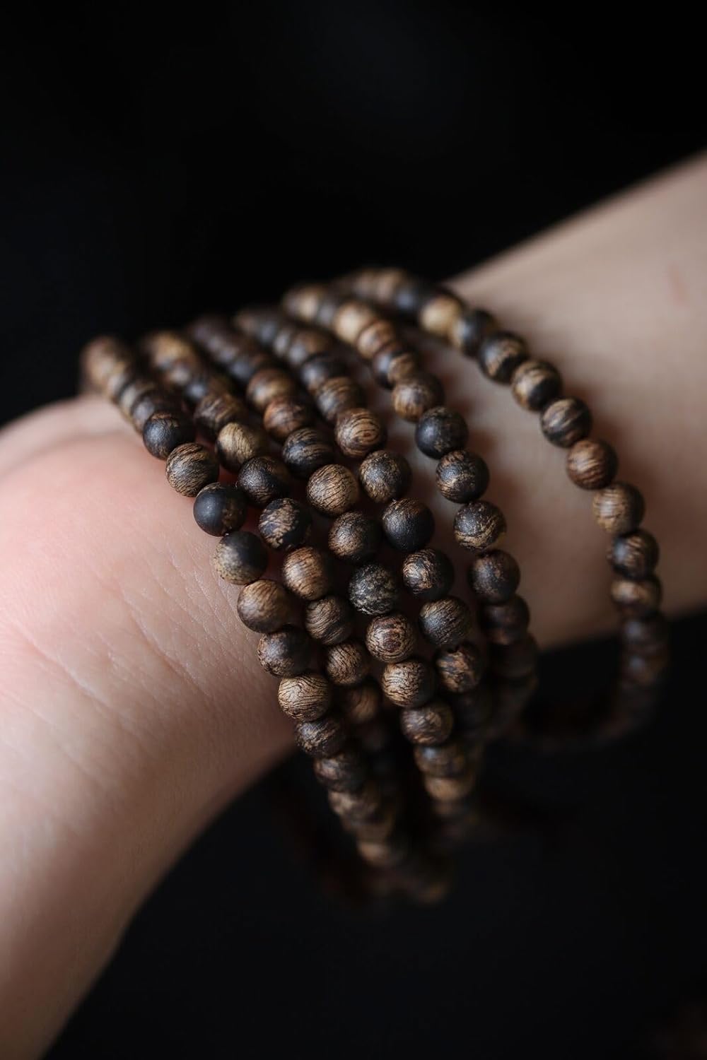 Agarwood Tiger Balm Darakan Agarwood 5㎜ 216 Small Rosary Beads Rosary Beads Multi Circles