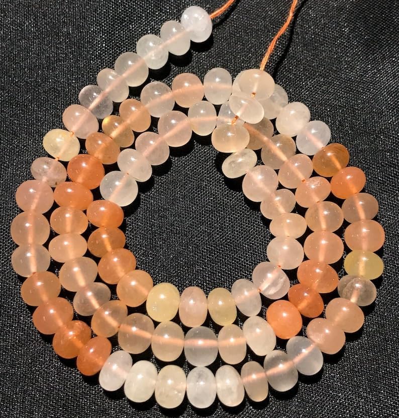 Natural STRAWBERRY QUARTZ rondelle soomth Beads 7mm 18 inch long string jewelry making gemstone beads for necklace bracelet