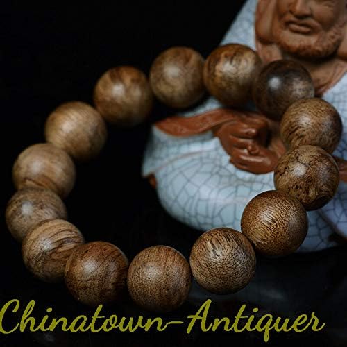 GLW Kalimantan 16 Mm Mala Meditation Wild Agarwood Aloewood Prayer Beads #3052