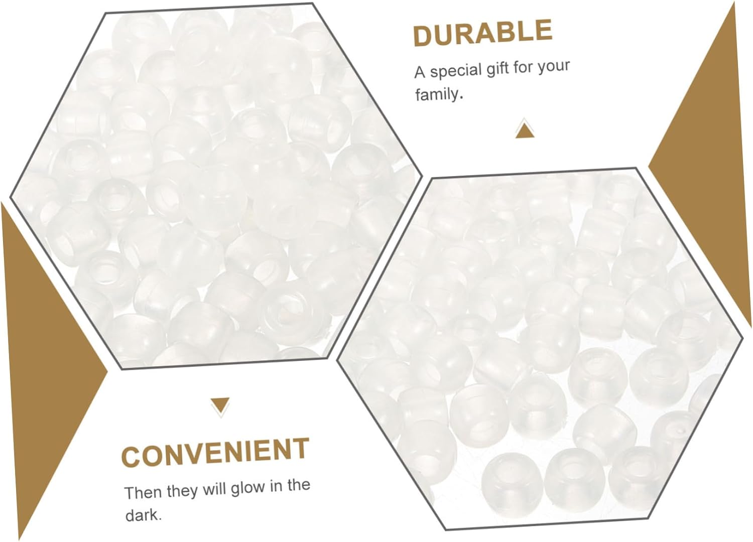 VILLCASE 10000pcs Changing Beads Uv Beads Kit Plastic Uv for Jewelry Making Magically Translucent Dark