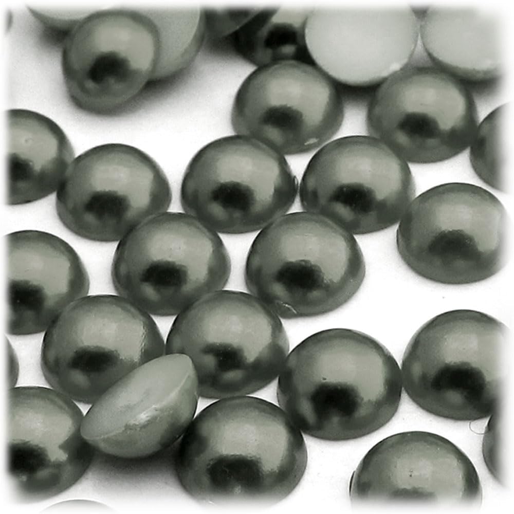 The Crafts Outlet 10000-pc Pearl Finish Half Dome Beads, Round, 10mm, Golden Caramel Brown