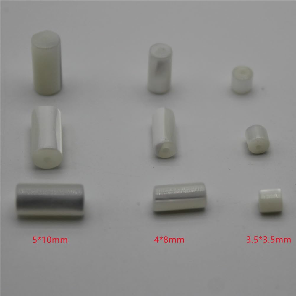 Natural Shell Beads White Mop Straight Tubular Loose Spacer Bead for Jewelry Making DIY Necklace Earring 4X8mm 1000 Pieces