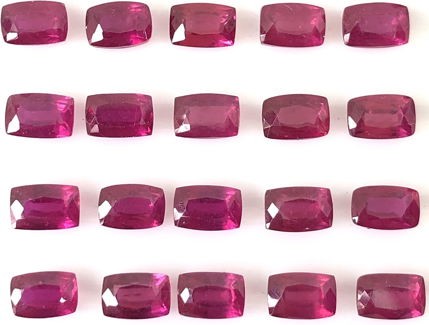 Madagascar Luster Ruby Cushion Shape Cut Faceted Loose Gemstone Size 4x3 mm, 5x3 mm, 5x4 mm, 6x4 mm, 7x5 mm, 8x6 mm, 9x7 mm, 10x8 mm, 11x9 mm & 12x10 mm Top Quality All Matching Ruby For Making Jewelry, Price For 1 Piece.