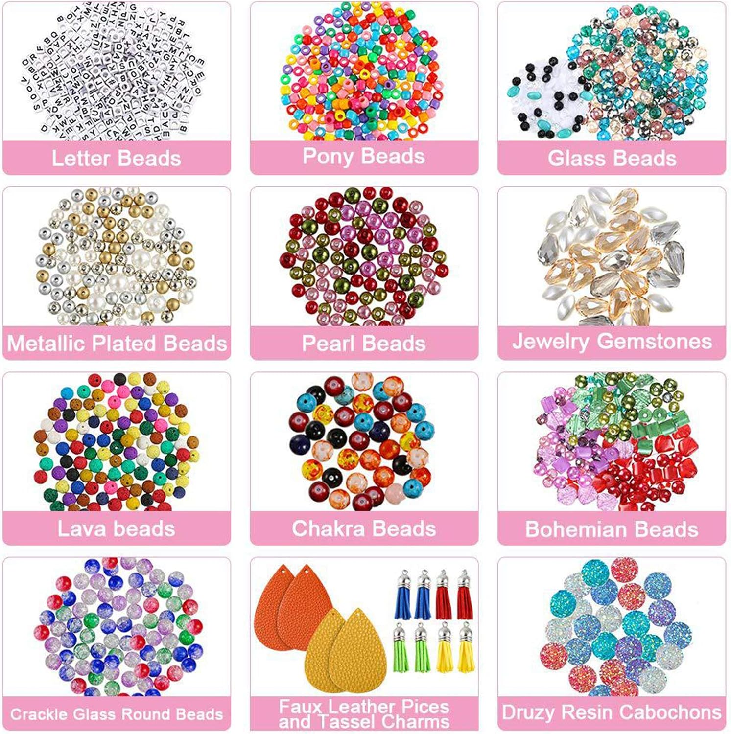 Jewelry Making Supplies With Beads Jewellery Pliers Beading Wire For Necklace Bracelet Earrings Making Repairing Accessories