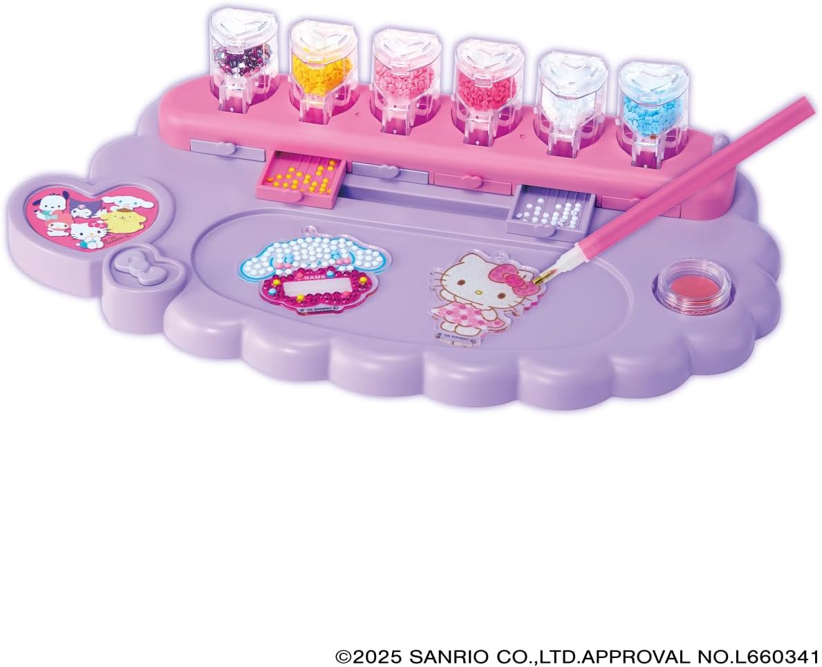Agatsuma Sanrio Characters Guessing Character DIY Glitter Deco Bead Maker (for Ages 6 and Up)