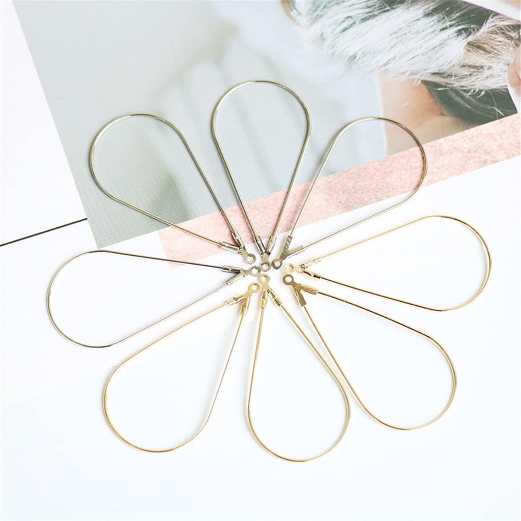 SIDUFHAOPKLL Geometric Teardrop Earrings Ear Clips DIY Handmade Jewellery Accessories Material Kit(D)