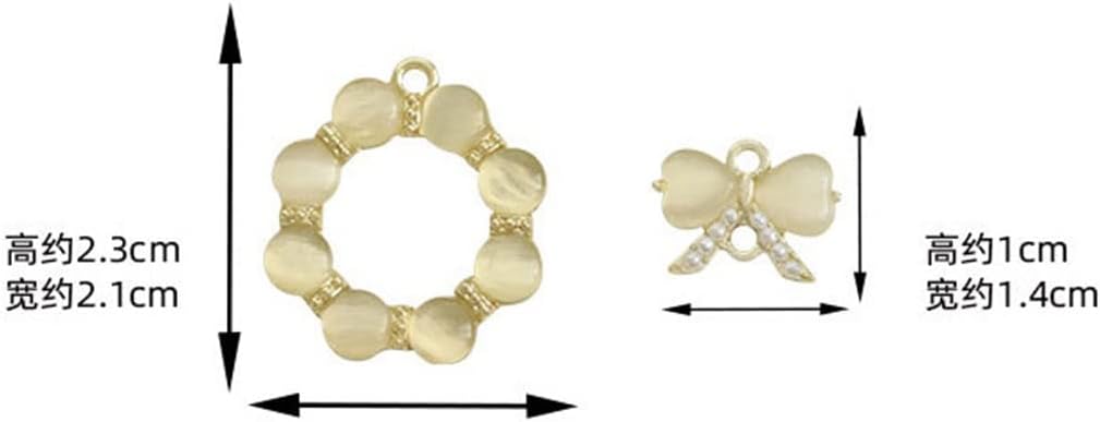 Champagne Hair Accessories Plating DIY Earrings Handicraft Material Clothing(D)