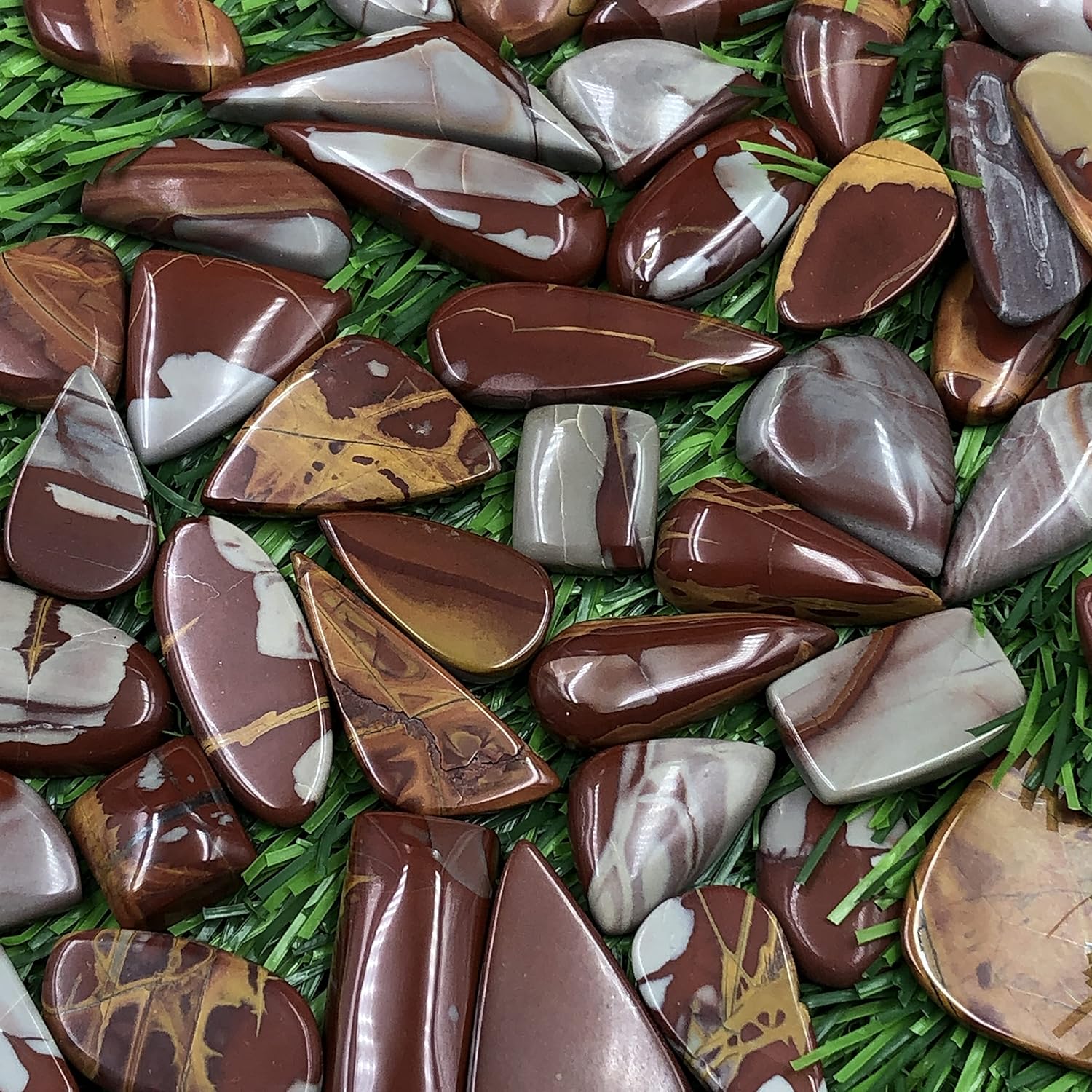 Natural NOREENA JASPER Gemstone Loose Cabochon Lot For Jewelry Making, Loose Gemstone For Ring, Earring & Pendant Necklace, Jewelry Making Cabochons, Healing Gemstones