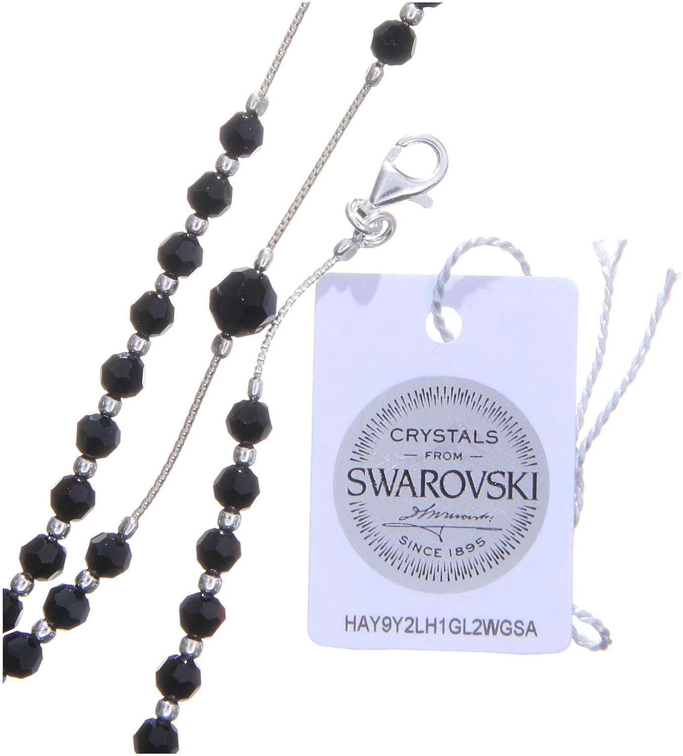 Rosary Beads in 925 Silver and Crystal Grains Measuring 4mm