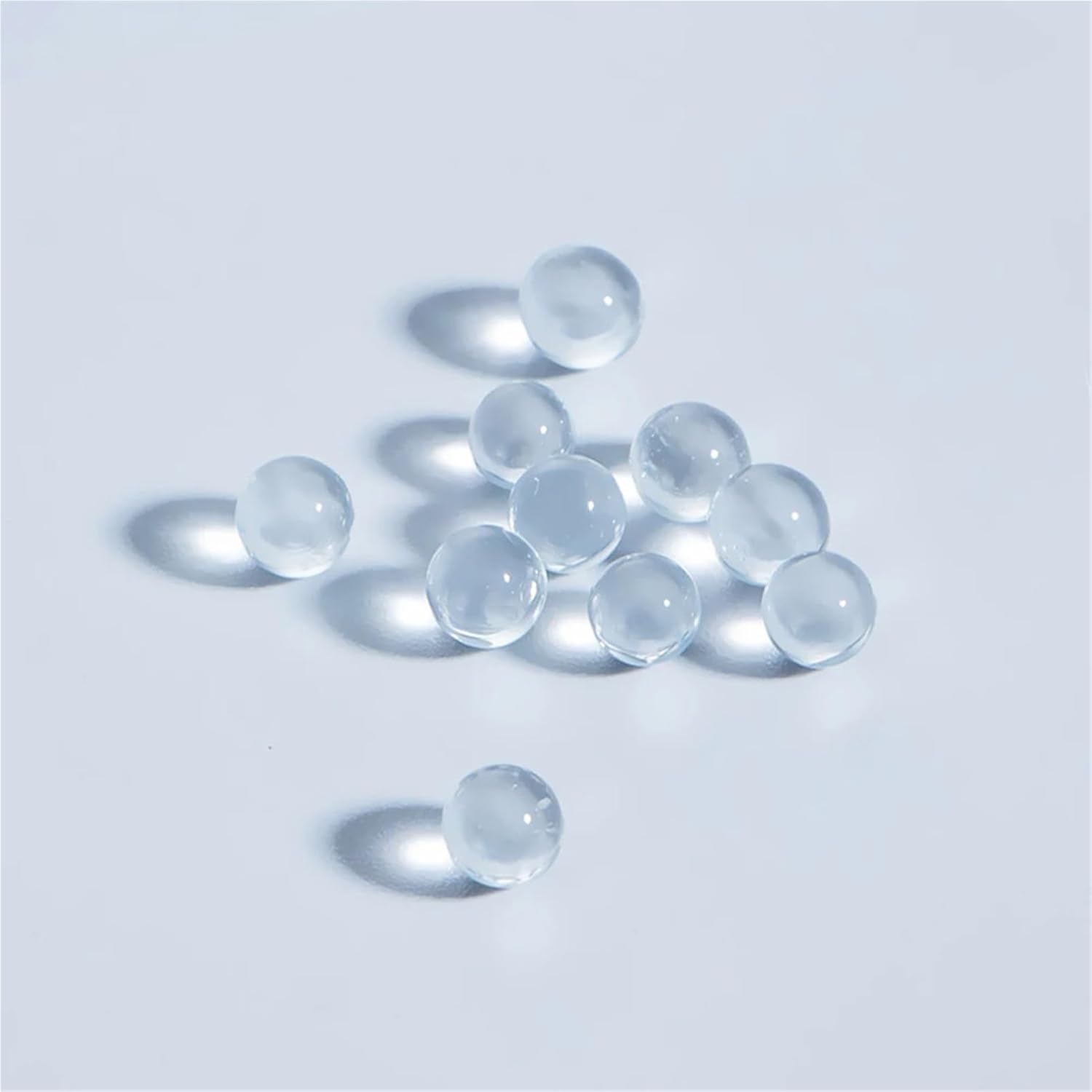 Glass Beads, 1000 Pieces/2000 Pieces, DIA 0.04 - 0.4 inch (1 - 11 mm), Small Glass Decorative Balls, High Precision, Transparent, For Laboratory Experiments (0.4 inch (9 mm), 1000 pcs)