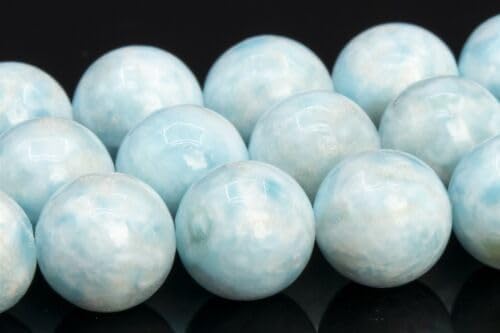 Full Strand 10MM Genuine Natural Light Blue Hemimorphite Beads Grade AA+ Round Loose Beads Fast Free Supply
