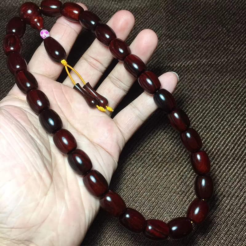 小叶紫檀1.5 * 1.2枣珠高油密汽车手持车挂 款式简约自然大气(小叶紫檀枣珠)