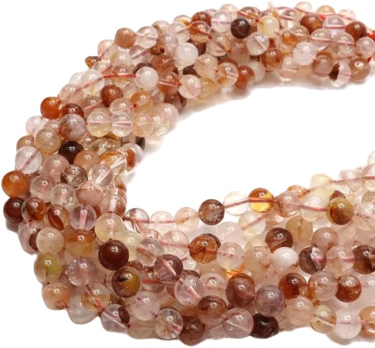 13 inch Strand of Natural gem Iron Red Quartz, 10mm Round Smooth Beads for DIY Jewelry Making. | Beads_04922