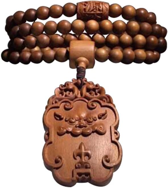 Mascot Wooden Crafts Wood Carving Art Wood Decoration Artwork 老山檀香DIY佛珠手串手链 多种规格多种款式油润手颗味馨香(蓝莲意)