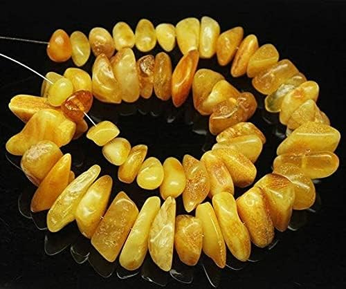 BEADS GEMSTONE Rare Baltic Poland Amber Smooth Tumble Nugget Gemstone Loose Craft Beads Strand 7 Inch Long 8mm 23mm Code-HIGH-20821