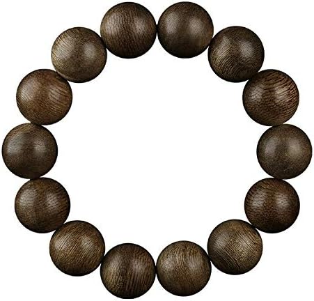 GLW Brunei Genuine Natural Wild Agarwood Aloewood 15mm Malas Prayer Beads #4934
