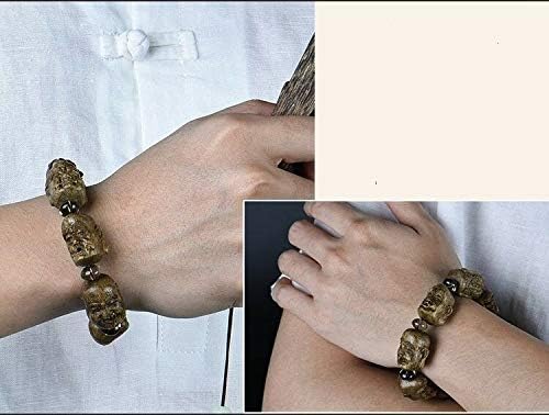 GLW Indonesia Genuine Natural Wild Agarwood Buddha Malas Prayer Beads 8 * 6mm #4704