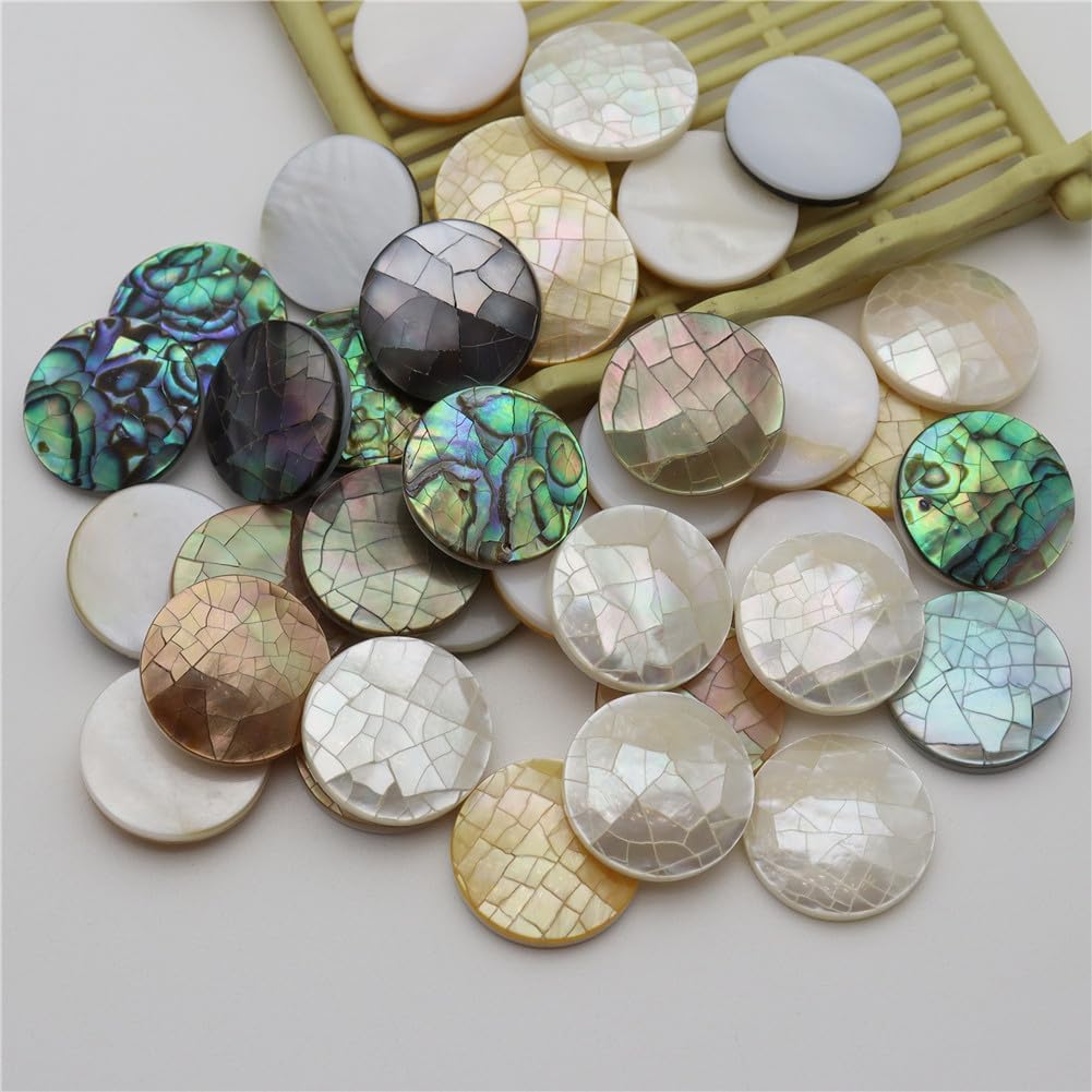 Natural Mop Seawater Shell Beads Disc for Jewelry Making DIY Necklace Earring Bracelet Pendant 16mm style1 100 Pieces