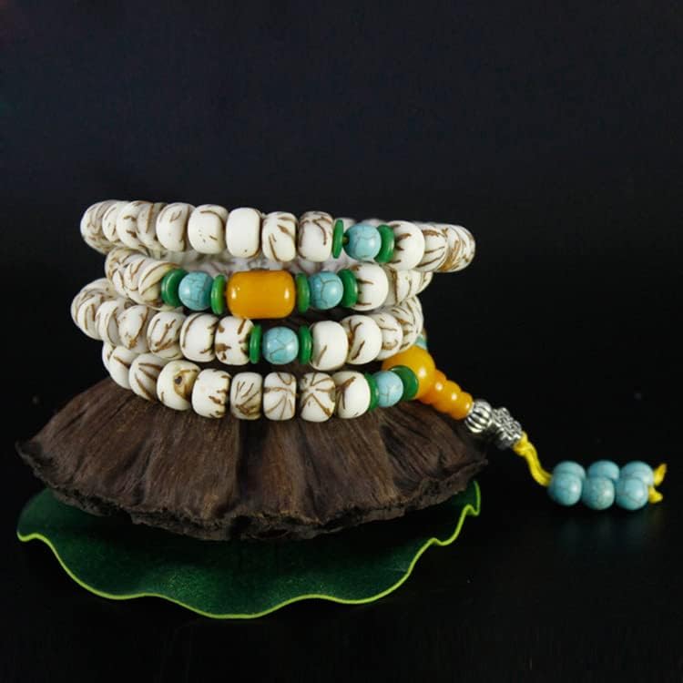 Mascot Wooden Crafts Wood Carving Art Wood Decoration Artwork 藏式金丝菩提108佛珠手串手链 菩提子佛珠手链(藏式金丝菩提7*10)