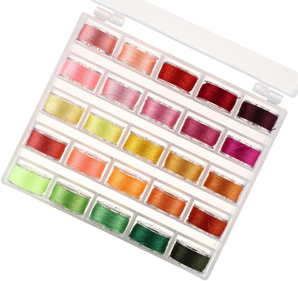 25pcs/Set DIY Crystal Beading Cord Seed Beads Cord String Beading Thread for Jewelry Making Supply Bead Thread (Color : As Shown Size : One Size)