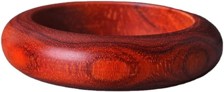 Mascot Wooden Crafts Wood Carving Art Wood Decoration Artwork 送母亲礼物 印度小叶紫檀手镯 大料加工制成 (印度小叶紫檀手镯15mm)