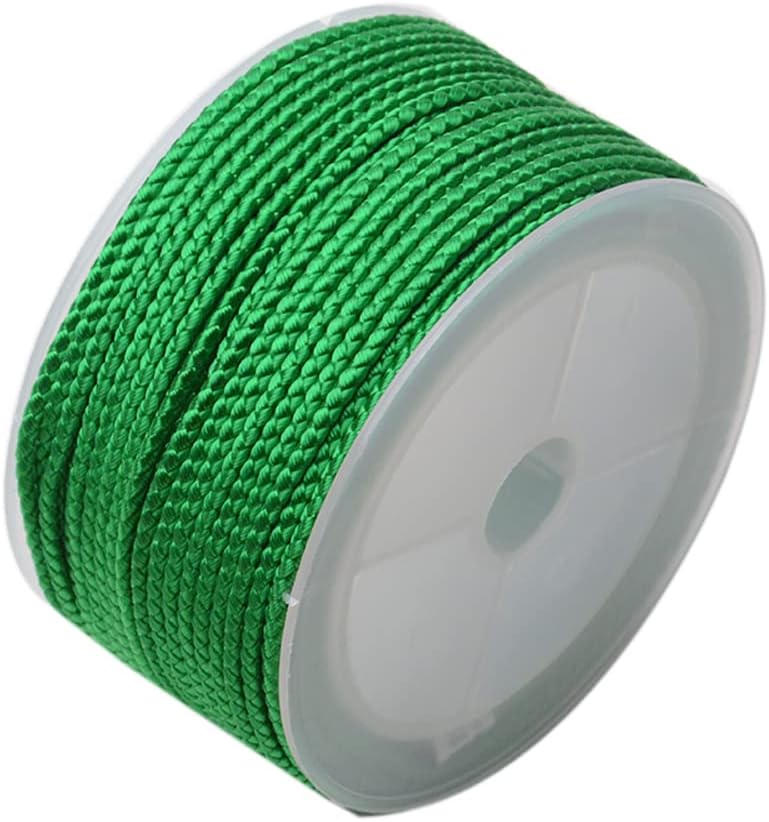 Beading Cords, Jade Thread,Satin Nylon Trim Cord, Rattail, Macrame Thread String for Chinese Knotting, Kumihimo, Beading, Macrame, Jewelry Making, Sewing(26)