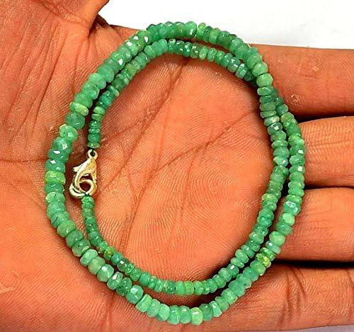13 inch Natural Beads Strand of 3-5mm Faceted rondelle Emerald Gemstone Beads for DIY Jewelry - Necklace, Bracelet, Earring, Ring.