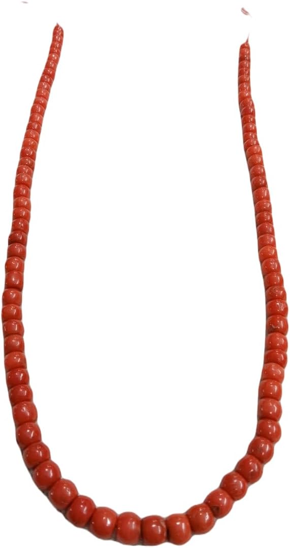 13 inch Strand of Natural gem Italian Coral, 6-8mm Rondelle Smooth Beads for DIY Jewelry Making. | Beads_04943
