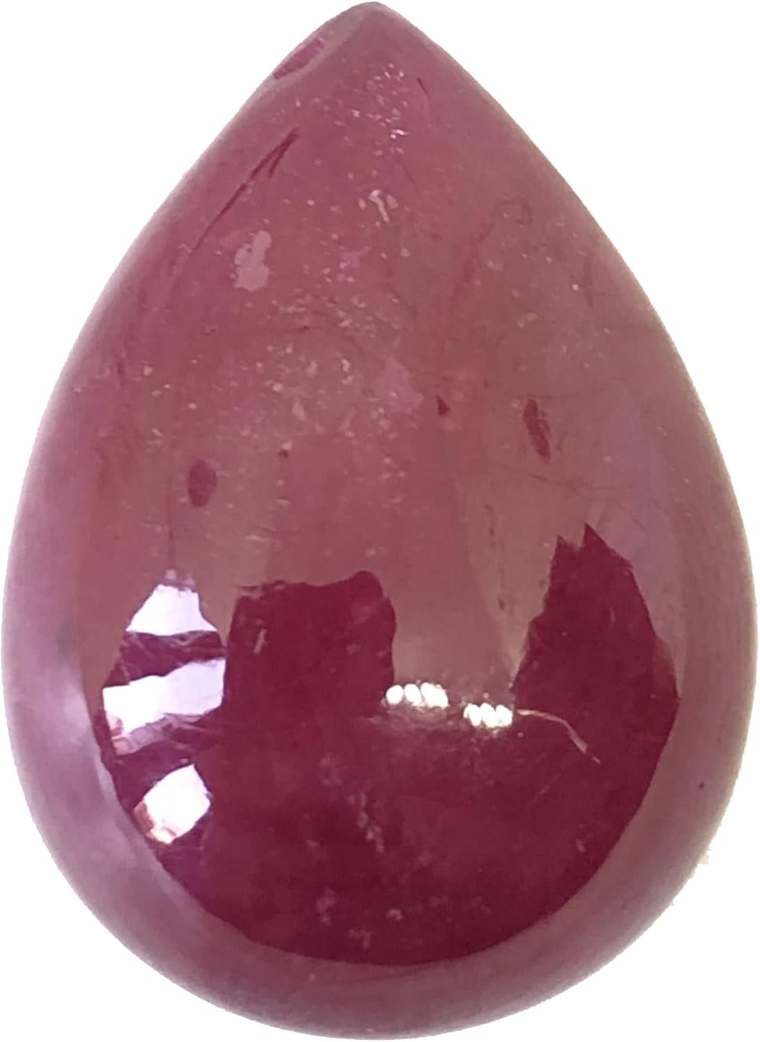 25.45 Ct Deep Red Ruby Pear Shape Cabochon Size 20x15 mm Attractive Good Quality Most Popular Loose Gemstone Best For Making Pendant, Ring Jewelry