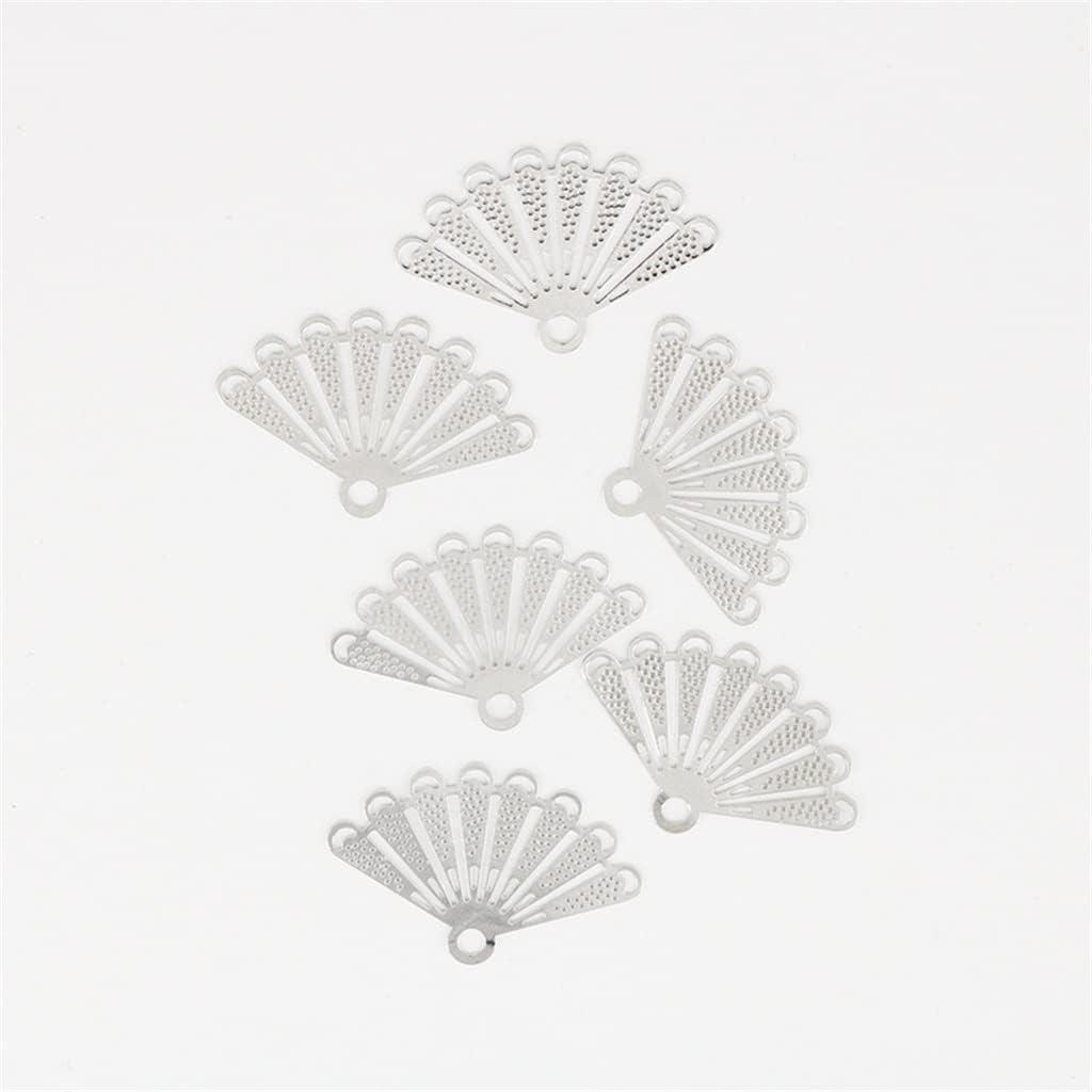 Vintage Real Gold Plated Jewellery Accessory Earrings Scalloped Handmade DIY(E)