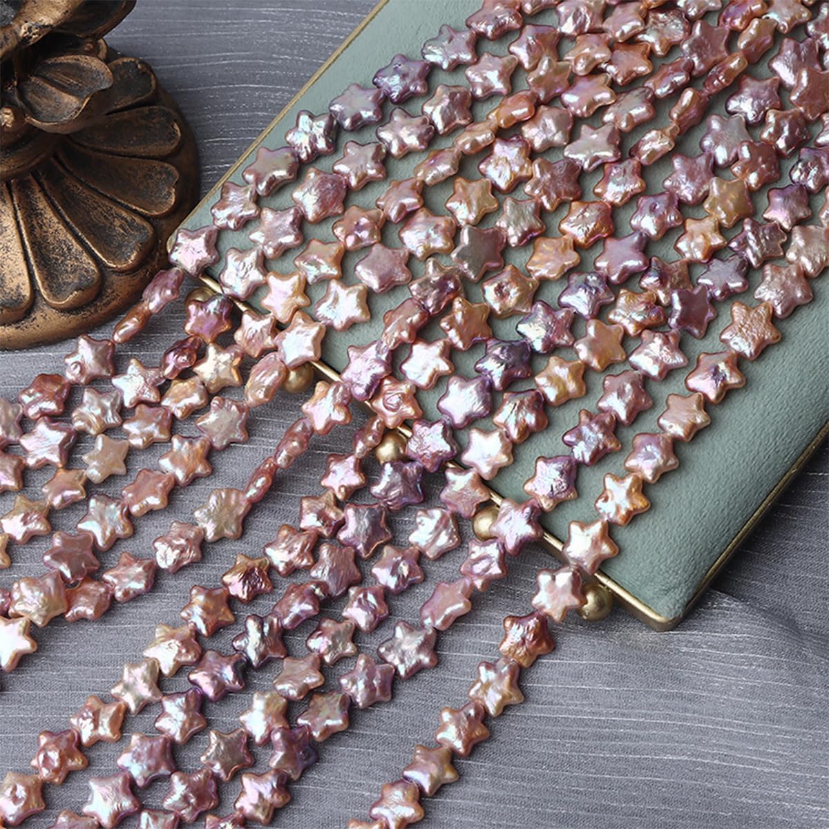 11-12mm Natural Baroque Star Freshwater Pearl Beads for DIY Jewelry Making – For Men, Women Necklaces - (Color: White/Size: 11-12mm)