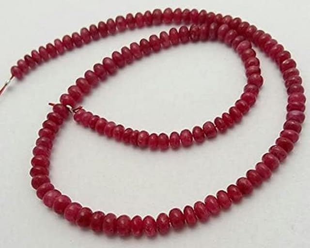 African Ruby Smooth Beads, rondelles Beads, 2 mm - 3 mm 11