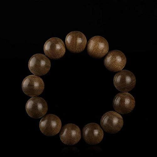 GLW Tarakan Genuine Natural Wild Agarwood Aloewood Malas Prayer Beads 17mm #4939